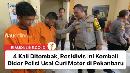 4 Kali Ditembak, Residivis Ini Kembali Didor Polisi Usai Curi Motor di Pekanbaru