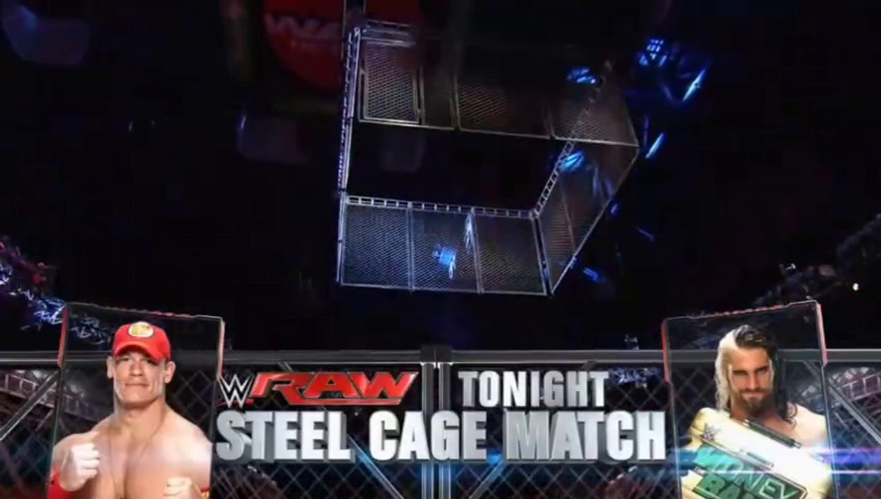 WWE Raw 12.15.2014 - Seth Rollins vs John Cena (Steel Cage Match)