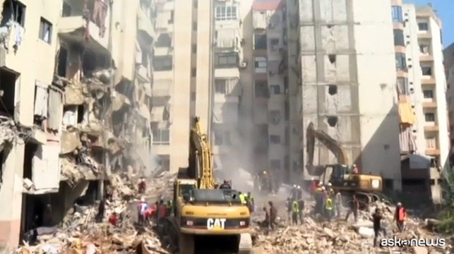 Le immagini della devastazione a Beirut dopo il raid israeliano