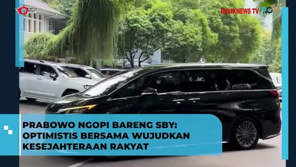 Prabowo Ngopi Bareng SBY, Optimistis Bersama Wujudkan Kesejahteraan Rakyat