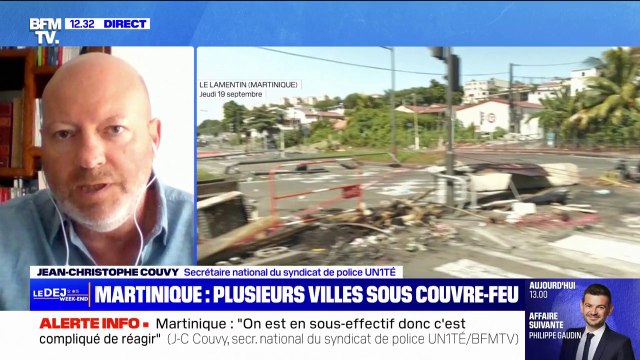 Jean-Christophe Couvy ( syndicat de police UN1TÉ), sur l'interdiction des rassemblements en Martinique: C'est dès le début qu'il aurait fallu faire ça