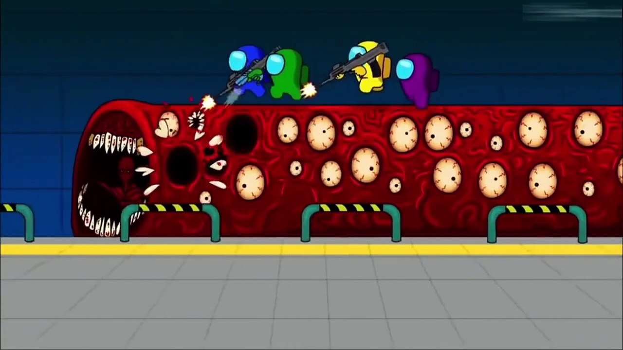 Among Us Escape from Evil Dimension Monster Train