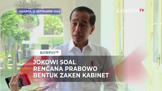 Jokowi Soal Prabowo Bakal Bentuk Zaken Kabinet: Saya Rasa Bagus Sekali