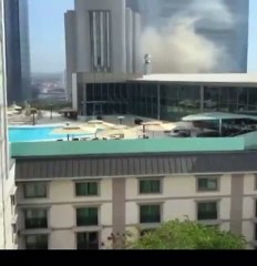 Şişli'de 10 katlı binada yangın