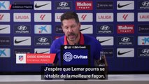 Atlético - Simeone a hâte de ravoir “le meilleur Lemar”, de retour à l’entraînement collectif