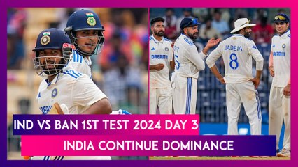 IND vs BAN 1st Test 2024 Day 3 Stat Highlights: India On Top Despite Najmul Hossain Shanto's Fifty