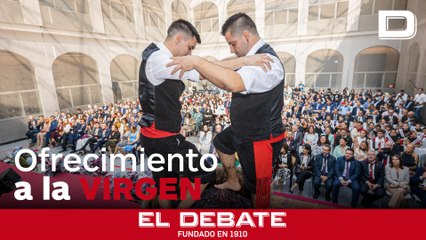 Sol y vino, así ha sido la ofrenda a la Virgen de Valvanera en Logroño