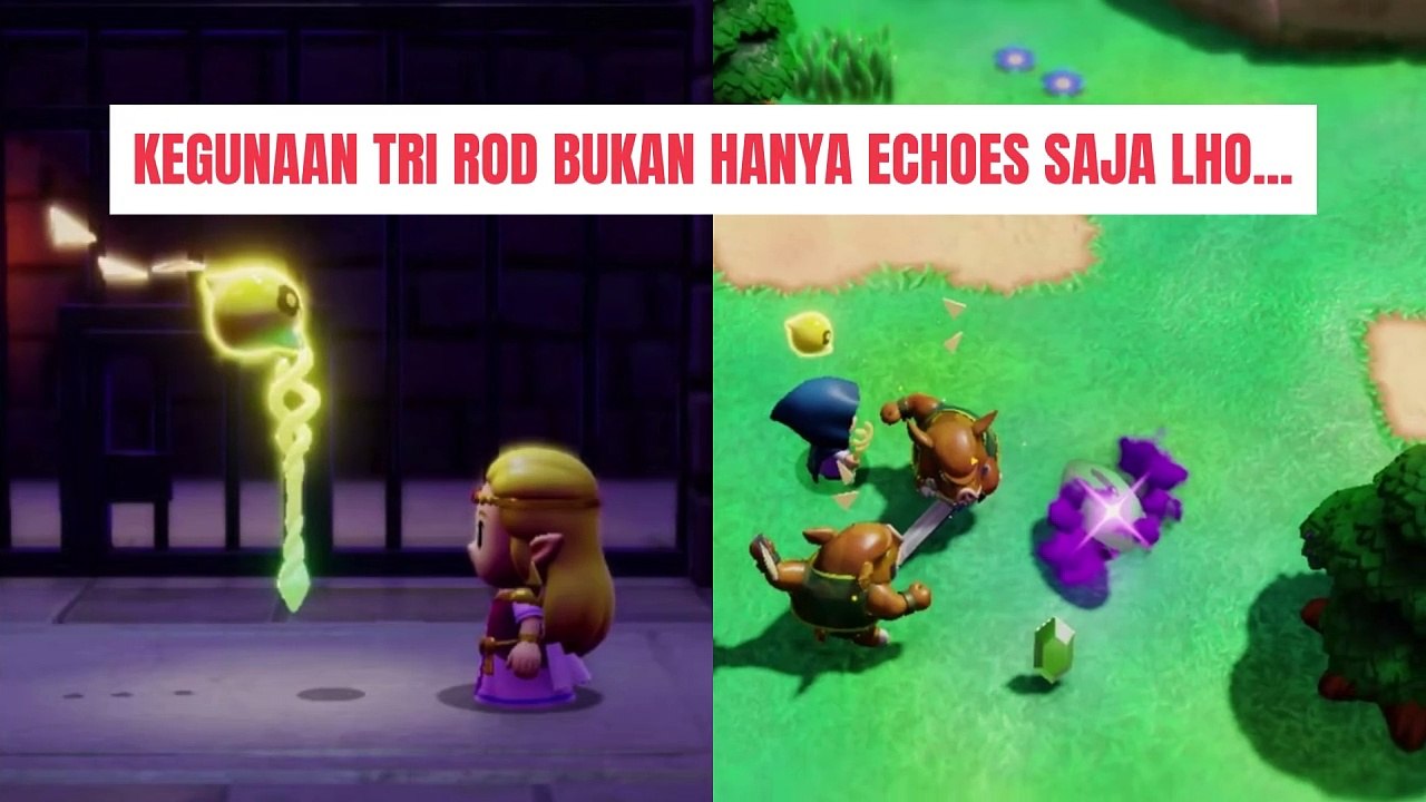 Kegunaan Tri Rod, Senjata di The Legend of Zelda Echoes of Wisdom