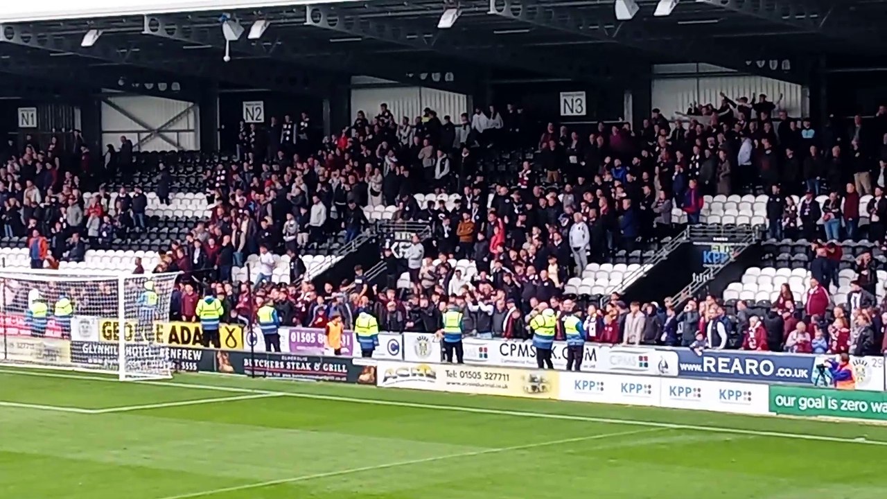 Hearts fans show their anger
