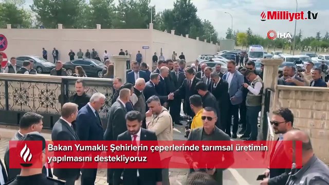 Bakan Yumaklı: Şehirlerin çeperlerinde tarımsal üretimin yapılmasını destekliyoruz