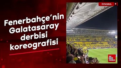 Fenerbahçe'nin Galatasaray derbisi koreografisi