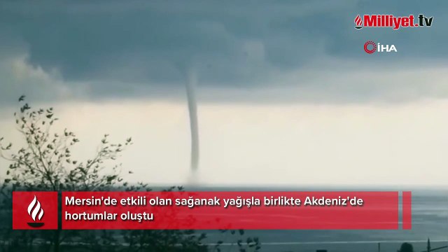 Akdeniz'de aynı anda 6 hortum oluştu