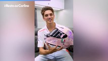 Luca Marini, il casco dedicato alla figlia in arrivo