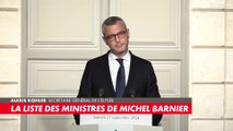 Nouveau gouvernement : La liste des ministres de Michel Barnier dévoilée