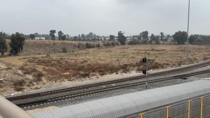UP 7459 Leads Eastbound Intermodal Train Passing Through West Colton Yard.