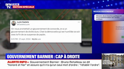 "La démocratie est humiliée ce soir": la gauche réagit à l'annonce du gouvernement de Michel Barnier