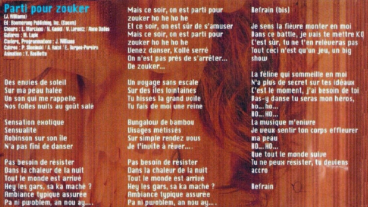 LORIE — Parti pour zouker /// LORIE : RESTER LA MÊME — CD · (2005)