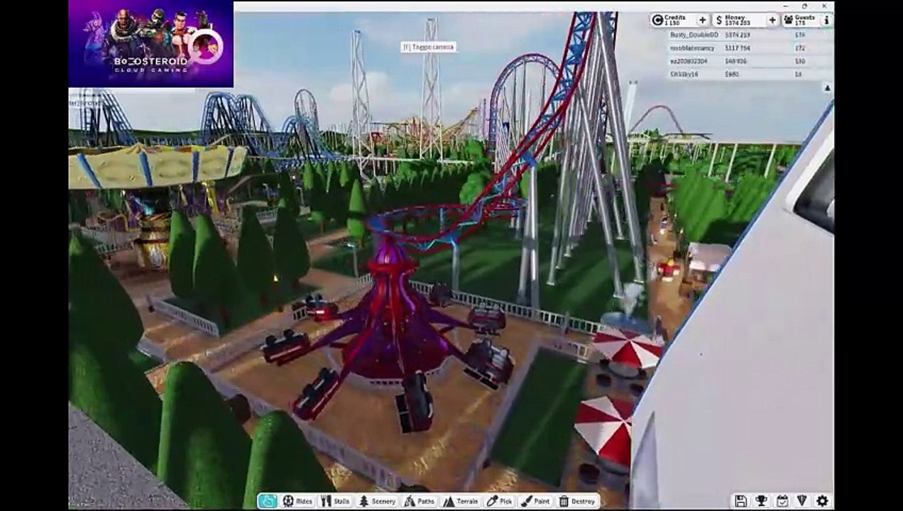 ROBLOX them park tycoon 2  My first park #Boosteroid #roblox