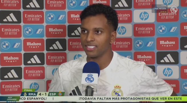 Rodrygo en zona mixta tras el Real Madrid 4 vs Espanyol 1