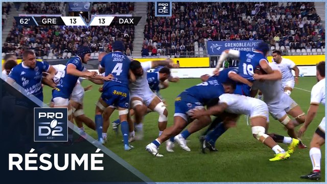 PRO D2 Saison 2024-2025 J04 - Résumé FC Grenoble Rugby – US Dax