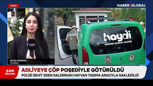 Polis Şeyda Yılmaz'ı şehit eden saldırganın dikkat çeken görüntüsü: Adliyeye böyle sevk edildi