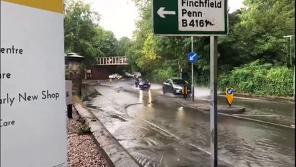 Heavy rain hits the UK causing flooding across the country