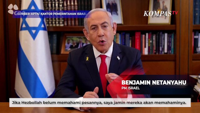 PM Israel Buka Suara Usai Ledakan Massal Pager-Walkie Talkie di Lebanon