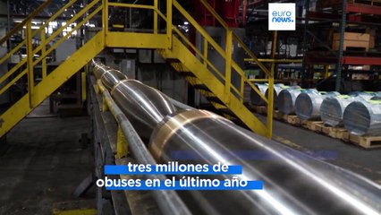 Zelenski visita una fábrica de municiones estadounidense para recabar más apoyo para Ucrania