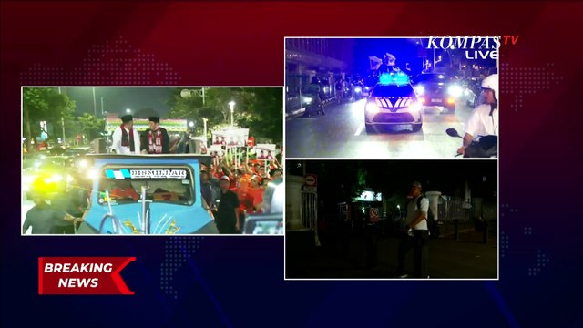 Arak-Arakan Pramono-Rano & RK-Suswono Menuju KPUD Jakarta untuk Pengundian Nomor Urut Pilgub