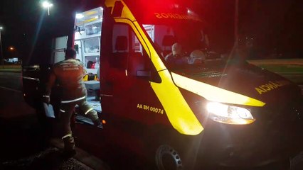 Jovem fica ferido em queda de moto no Brasmadeira