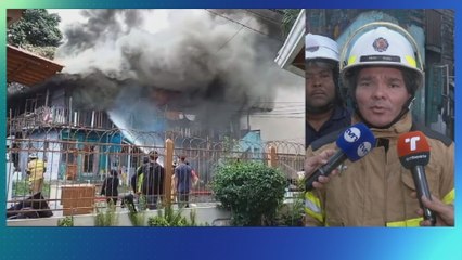 Incendio de barraca en Parque Lefevre deja 20 familias damnificadas