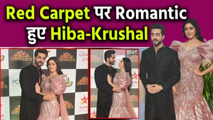 Jhanak के Actors Krushal Ahuja & Hiba Nawab ने Star Parivaar Awards 2024 में की Grand Entry
