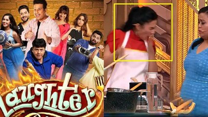 Rahul Vaidya Injury After Reem Shaikh Face Burn On Laughter Chef Set Video Viral...