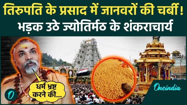 Tirupati Laddu Controversy: तिरुपति विवाद पर भड़के Shankaracharya Avimukteshwaranand | वनइंडिया हिंदी