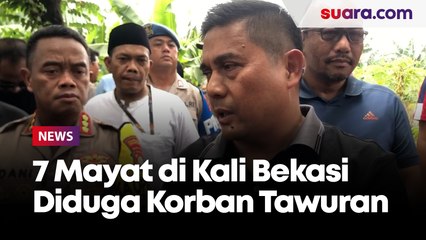 7 Mayat di Kali Bekasi Diduga Korban Tawuran, Polisi Temukan 25 Benda yang Bikin Curiga