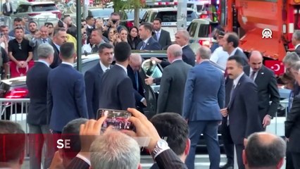 Cumhurbaşkanı Erdoğan, ABD'de sevgi gösterileriyle karşılandı