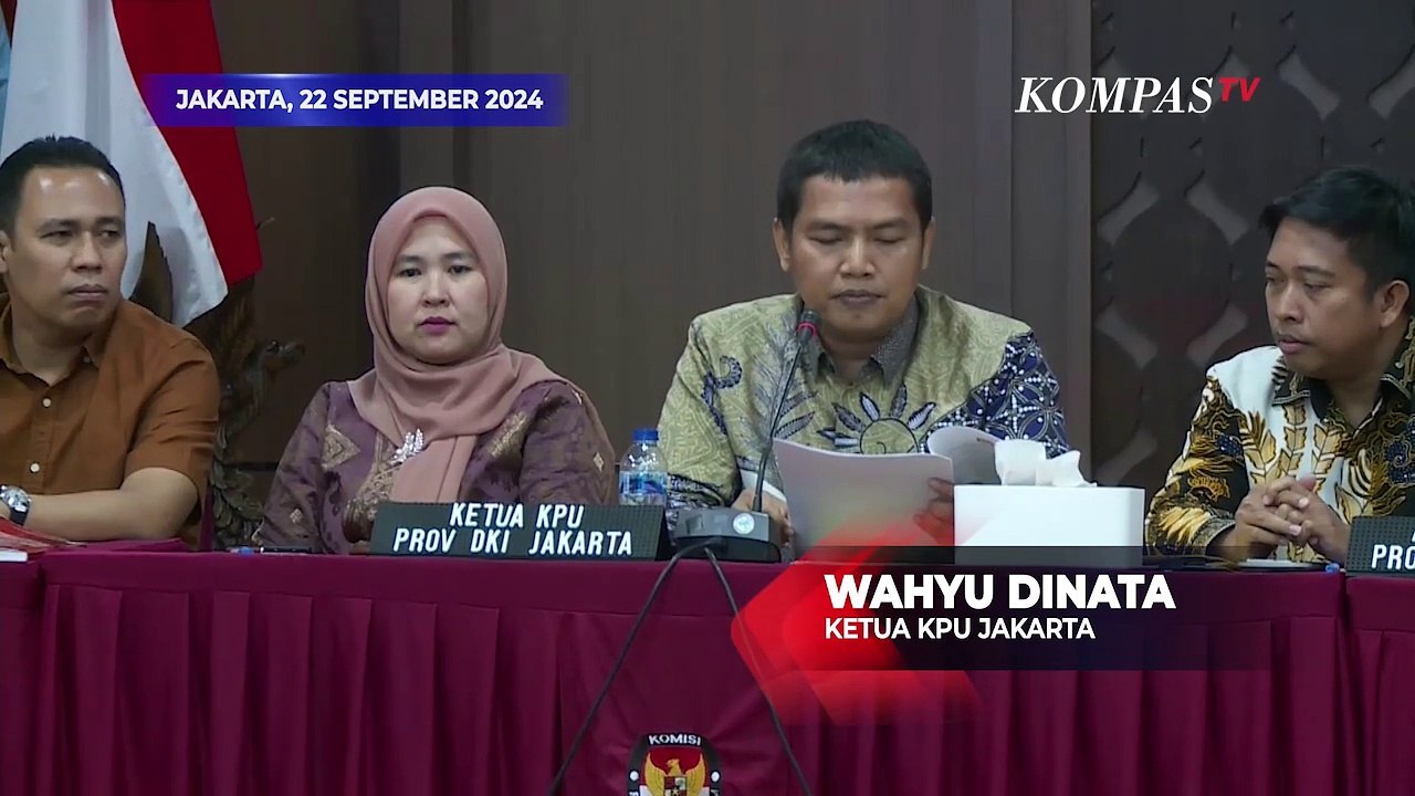KPU Tetapkan Pramono-Rano, Ridwan Kamil-Suswono dan Pongrekun-Kun Wardana Jadi Cagub-Cawagub Jakarta