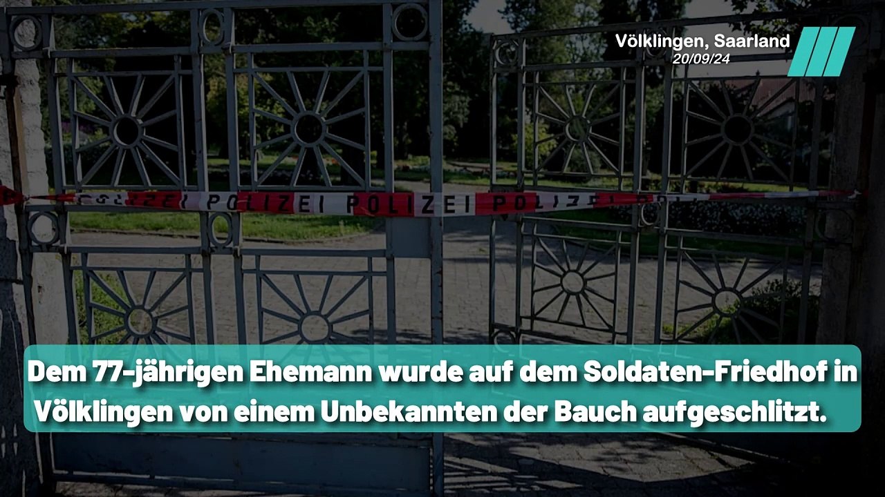Völklingen: 77-jähriger Mann im Friedhof erstochen