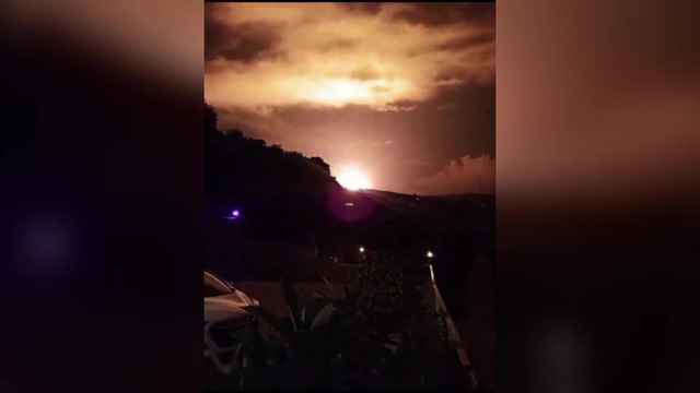 Libano, le immagini delle esplosioni nella notte