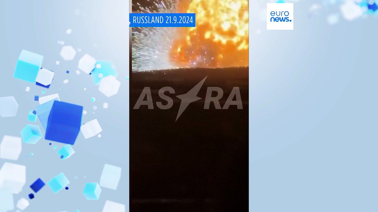 Dronenkrieg: Munitionsdepot in Brand geschosssen - mehr als 100 Drohnen abgeschossen