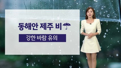 [날씨] 동해안·제주 비...강한 바람 유의 / YTN
