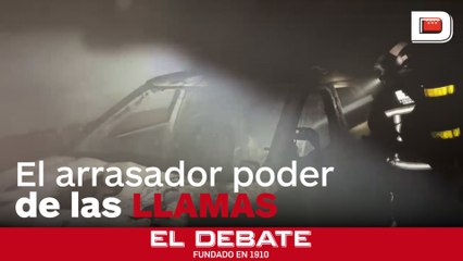 El incendio en un concesionario de Madrid en el que han ardido dos coches