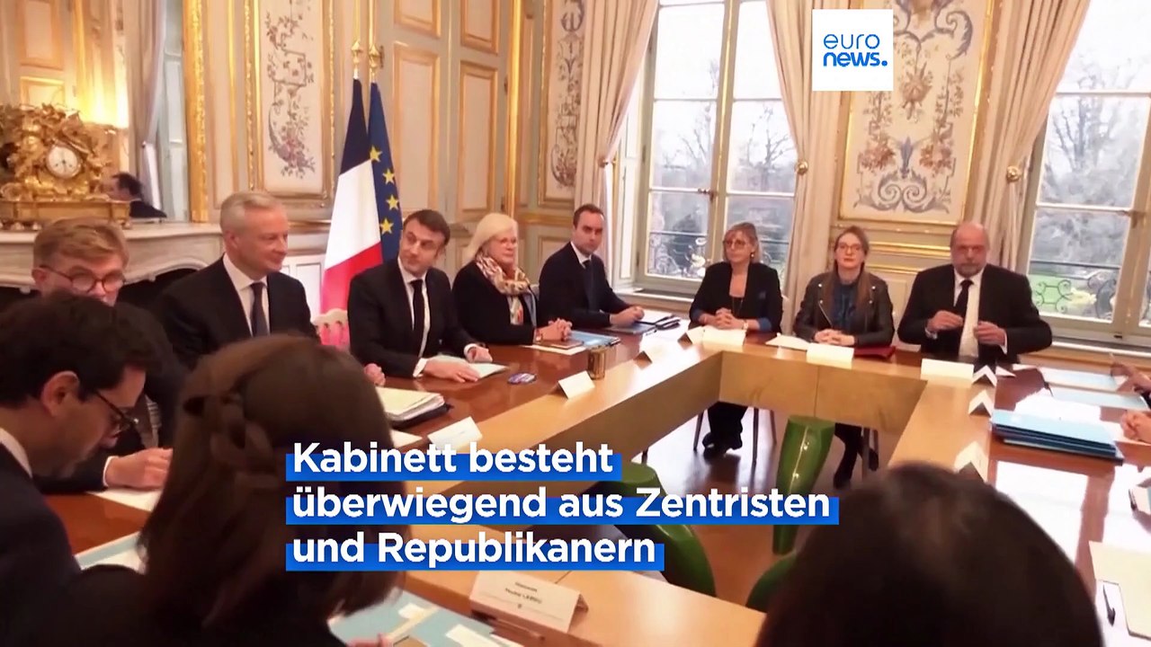 Elf Wochen nach der Wahl: Neue französische Regierung steht