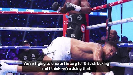 Anthony Joshua says he will continue fighting despite defeat