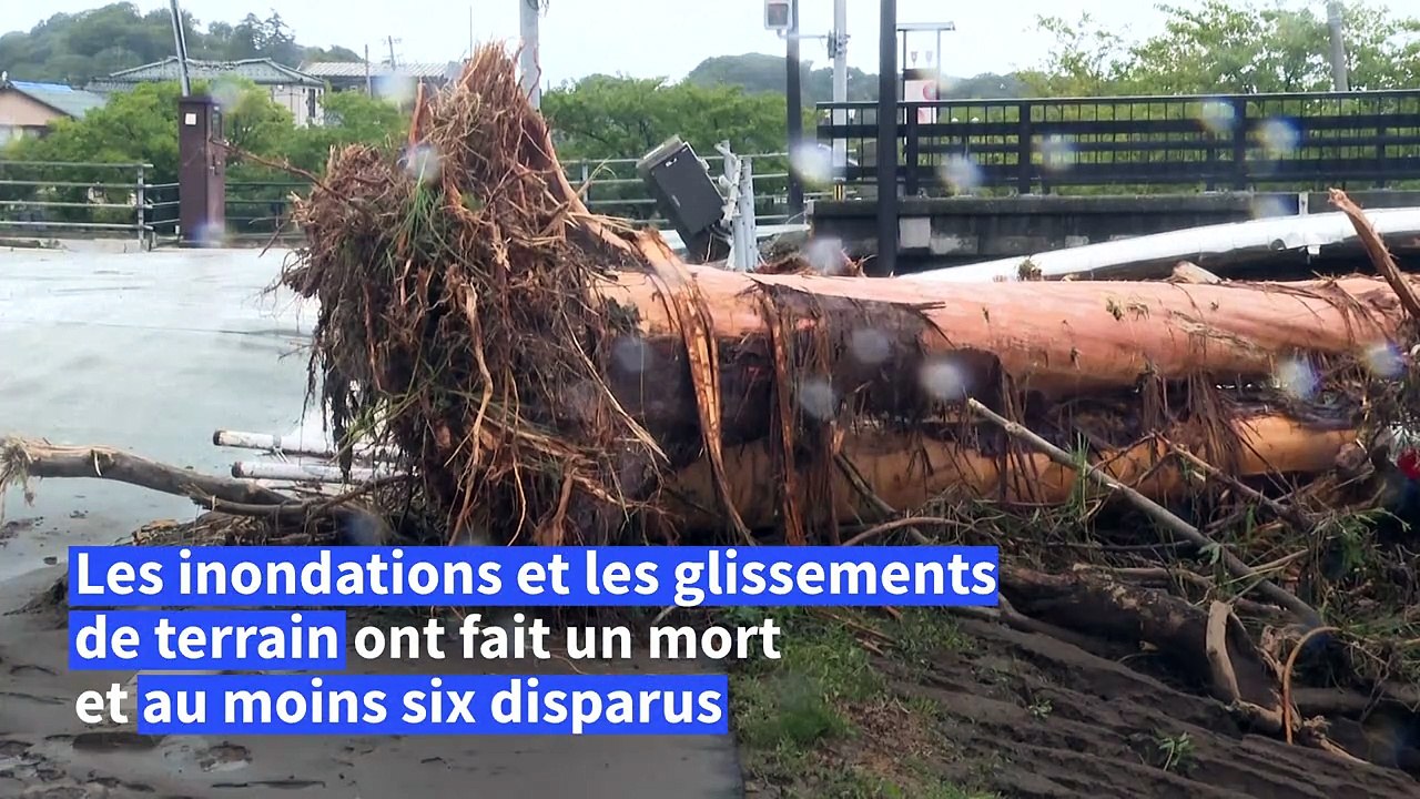 Japon: inondations et glissements de terrain font un mort, six disparus