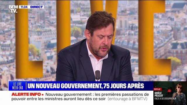 François Kalfon (PS), sur le gouvernement Barnier: Le bateau gîte tellement à droite qu'il va couler très très vite