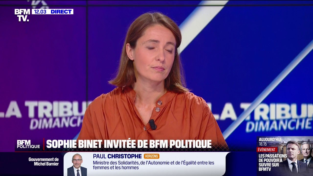 Gouvernement Barnier: Sophie Binet évoque un sentiment de "colère et de déception"