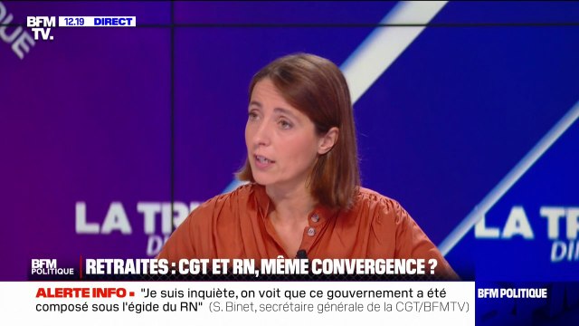 Sophie Binet sur la stratégie politique du RN: Le Rassemblement national a compris que pour progresser, il fallait qu'il ait les voix du monde du travail