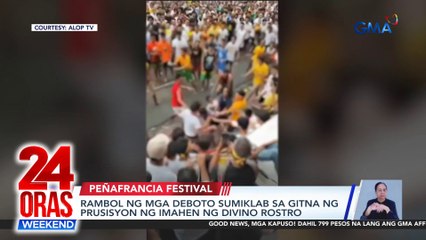 Rambol ng mga deboto sumiklab sa gitna ng prusisyon ng imahen ng Divino Rostro | 24 Oras Weekend