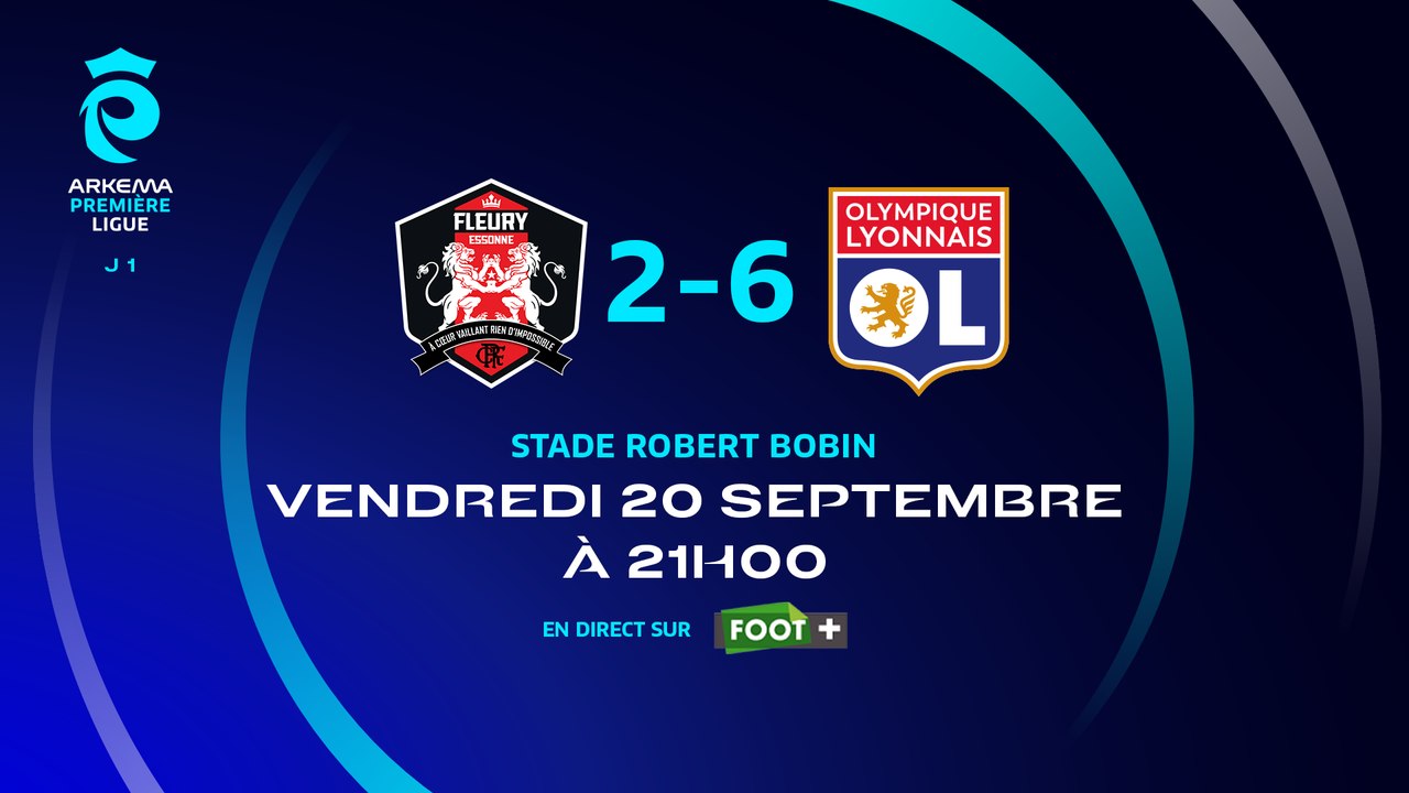 J1 : FC Fleury 91 – Olympique Lyonnais (2-6), le résumé